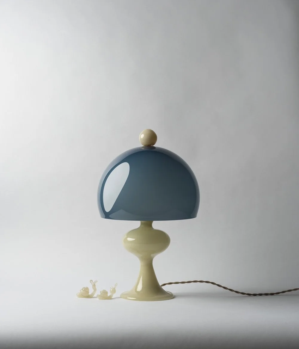 JH Bobine Glass Lamp in Sand — Jessica Helgerson Interior Design